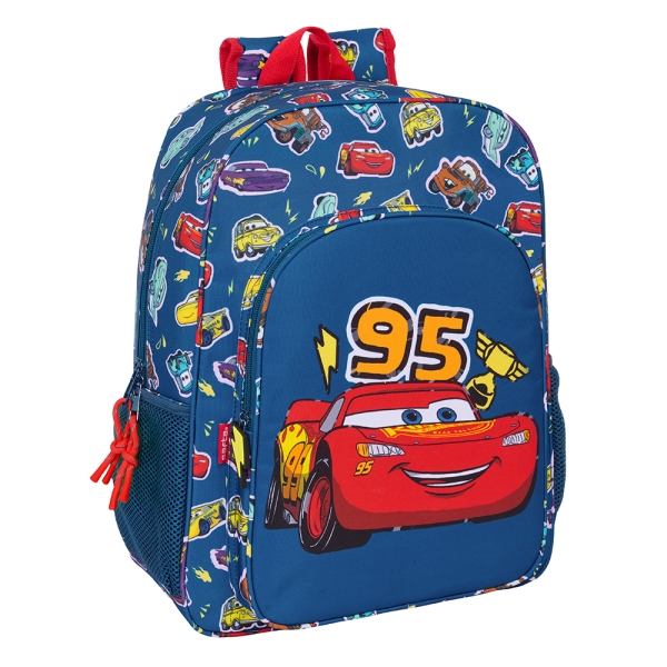 Safta Cars "Racing" Mochila - Adaptable a Carro - Asa de Mano - 33x42x14cm - Color Azul