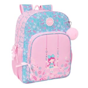 Safta Global Kids "Swing" Mochila - Adaptable a Carro - Asa de Mano - 33x42x14cm - Color Rosa