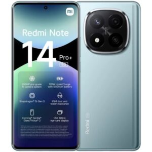 Xiaomi Redmi Note 14 Pro Plus 5G Smartphone Pantalla AMOLED 6.67" - 12GB - 512GB - Camara Principal 200MP - Bateria 5110mAh - Carga Rapida 120W - Color Azul Hielo