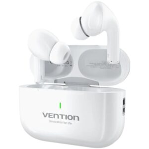 Vention Echo Lite E11 Auriculares Bluetooth 5.4 con Estuche de Carga - True Wireless - 6h Autonomia - Color Blanco