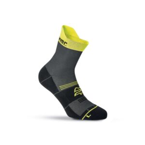 Upower Chipper Calcetines de Trabajo - Talla L - Comodidad y Durabilidad, Tecnologia Coolmax, Ventilacion Extra, Banda de Soporte, Costuras Planas, Refuerzos en Talon y Puntera - Color Amarillo Fluorescente