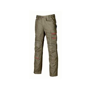Upower Free Pantalon Multifuncional - Talla 44 - Multiples Bolsillos, Rodilleras Resistentes, Detalles Reflectantes, Costuras Triples, Proteccion DPI1, Cierre Resistente Arañazos - Color Arena