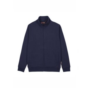 Upower Sotra Sudadera de Trabajo sin Capucha - Talla 2XL - Cremallera, Polialgodon Perchado, Diseño Ergonomico, Puños y Dobladillo Elastico, Bolsillos Laterales, Proteccion DPI1 - Color Azul Marino