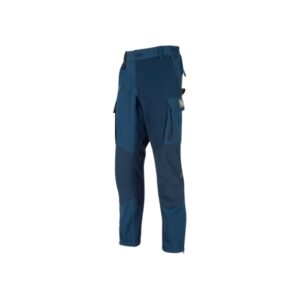 Upower Trek Pantalones Tecnicos Cargo - Talla 2XL - Tejido U-4 Stretch, Elasticidad Cuatro Direcciones, Repelentes a Liquidos, Transpirables, Secado Rapido, Refuerzos Antidesgaste, Detalles Reflectantes - Color Azul Marino