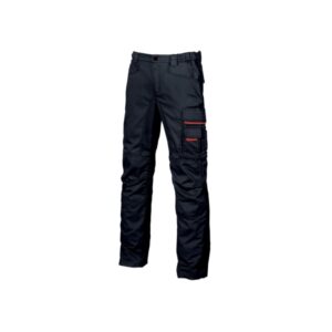 Upower Grin Pantalon de Trabajo con Forro de Franela - Talla 44 - Multiples Bolsillos, Cintura Ajustable, Refuerzos en Areas Clave, Proteccion DPI1, Cremalleras Resistentes - Color Azul Marino