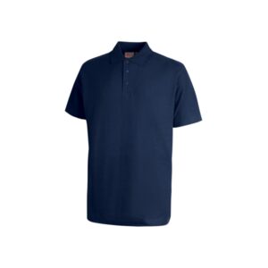 Upower Tonga Polo de Hombre de Algodon Pique - Talla 2XL - Transpirable, Cuello con 3 Botones, Acabados en Canale, Refuerzos en Cuello y Hombros, Proteccion DPI1 - Color Azul Marino