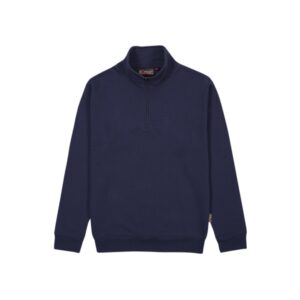 Upower Maui Sudadera con Media Cremallera - Talla 2XL - French Terry, Transpirable, Duradera, Ajuste Comodo, Detalles de Calidad, Mangas Ranglan, Costuras Pespunteadas - Color Azul Marino