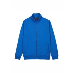 Upower Sotra Sudadera de Trabajo sin Capucha - Talla 2XL - Polialgodon Perchado, Cremallera, Diseño Ergonomico, Puños y Dobladillo Elastico, Bolsillos Laterales, Proteccion DPI1 - Color Azul Regio