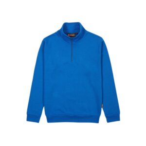 Upower Maui Sudadera con Media Cremallera - Talla 2XL - French Terry Algodon y Poliester, Transpirable y Duradera, Puños y Dobladillo Elasticos, Mangas Ranglan, Costuras Pespunteadas - Color Azul Regio