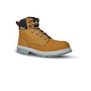 Upower Taxi L Botines de Seguridad - Talla 38 - Empeine Nubuck Hidrofugo, Puntal Composite, Antiperforacion Acero Inoxidable, Suela Antideslizante, Proteccion S3 FO SR - Color Beige