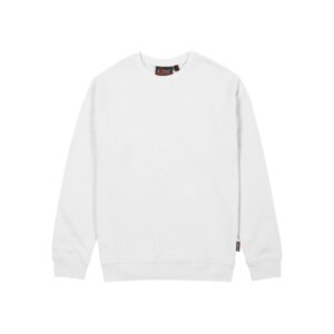 Upower Tupai Sudadera de Cuello Redondo - Talla 2XL - French Terry de Verano, Libertad de Movimiento, Algodon y Poliester, Detalles en Punto Elastico, Mangas Ranglan, Costuras Pespunteadas - Color Blanco