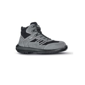 Upower Florida S Calzado de Seguridad Botines - Talla 35 - Empeine en Gamuza, Textile Ultrarrespirable, Puntal AirToe Composite, Antiperforacion, Antideslizante, Suela PU/PU, Proteccion S1PS FO SR - Color Gris