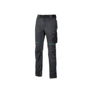 Upower World Pantalon Resistente y Transpirable - Talla 2XL - Secado Rapido, Multiples Bolsillos Funcionales, Ajuste Retractil, Proteccion DPI1 - Color Gris Asfalto Verdoso