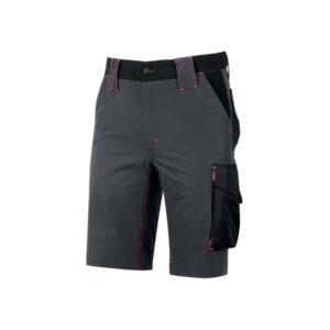 Upower Mercury Lady Pantalon Corto Elastico y Resistente - Talla 2XL - Repelente al Agua, Alta Transpirabilidad, Secado Rapido, Bolsillos Multifuncionales, Proteccion DPI1 - Color Gris Fucsia