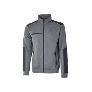 Upower Snug Sudadera Acolchada con Cremallera - Talla 2XL - Bolsillos Forrados, Refuerzos Antiabrasion, Insertos Reflectantes, Proteccion DPI1 - Color Gris Meteorito