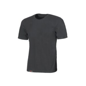 Upower Linear Camiseta Basica de Algodon - Talla 2XL - Estructura Tubular sin Costuras, Cuello Acanalado, Proteccion DPI1, Lotes de 5 o 30 Unidades - Color Gris Meteorito
