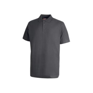 Upower Tonga Polo Hombre Algodon Pique - Talla 2XL - Transpirable y Duradero, Cuello 3 Botones, Acabados Canale, Refuerzos Cuello y Hombros, Proteccion DPI1 - Color Gris Meteorito