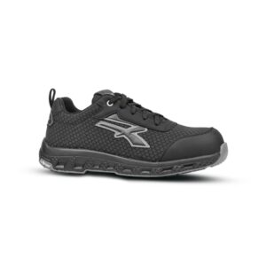 Upower Jester ESD Calzado de Seguridad - Talla 35 - Resistente a la Abrasion e Hidrofugo, Puntera Fibertoe, Plantilla Antiperforacion Ultraligera, Suela EVA con Caucho, Proteccion S3S CI HI HRO FO SR - Color Gris Oscuro