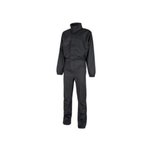 Upower Roma Mono de Trabajo Funcional - Talla 2XL - Policoton Mechanical Stretch, Multiples Bolsillos, Costuras Reforzadas, Cintura Elastica, Rodillas Preformadas - Color Gris Oscuro