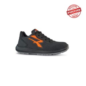 Upower Taurus S ESD Calzado de Seguridad - Talla 38 - Puntera AirToe Aluminium, Antipinchazos, Resistente a la Abrasion, Alta Transpirabilidad, Proteccion S3S CI FO SR - Color Gris Oscuro/Naranja