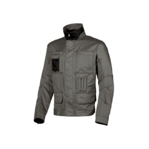 Upower Shake Chaqueta Profesional - Talla 2XL - Bolsillos Multifuncionales, Cierre de Seguridad, Ventilacion Malla 3D, Puños y Cintura Ajustables, Proteccion DPI1 - Color Gris Piedra