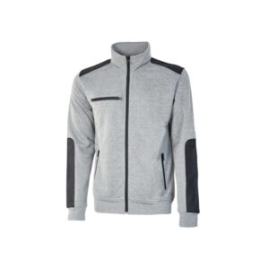 Upower Snug Sudadera Acolchada con Cremallera - Talla 2XL - Bolsillos con Cierre, Refuerzos Antiabrasion, Insertos Reflectantes, Proteccion DPI1, Costuras Reforzadas - Color Gris Plateado