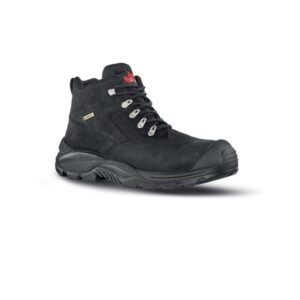 Upower Dude GTX S Botines de Seguridad - Talla 35 - Impermeables y Transpirables, Empeine en Piel Nubuck, Puntal Composite, Antiperforacion, Suela Antideslizante, Proteccion S7S CI FO SR - Color Negro
