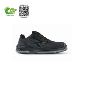 Upower Ember UK S ESD Calzado de Trabajo Carbon Neutral - Talla 35 - Seguridad S3S CI FO SR, Anti-Perforacion, Puntera AirToe Composite, Suela Antideslizante - Color Negro