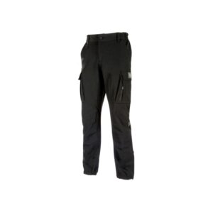 Upower Trek Pantalones Tecnicos Cargo - Talla 2XL - Repelentes a Liquidos, Transpirables, Secado Rapido, Multiples Bolsillos, Refuerzos Resistentes, Detalles Reflectantes - Color Negro