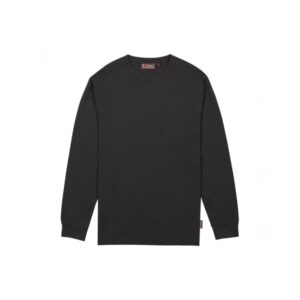 Upower Renga Camiseta de Manga Larga - Talla 2XL - Algodon Suave, Diseño Elegante, Refuerzos en Hombros y Cuello, Proteccion DPI1, Estilo Moderno y Duradero - Color Negro Carbon