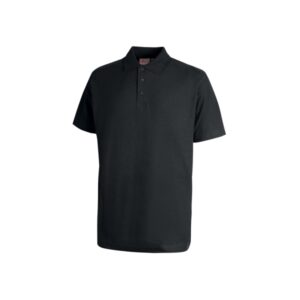 Upower Tonga Polo Hombre Algodon Pique - Talla 2XL - Transpirable, Duradero, Acabados Canale, Proteccion DPI1, 7 Colores Disponibles - Color Negro Carbon