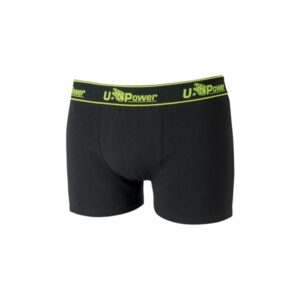 Upower Boxer Calzoncillos Boxer de Algodon Suave - Talla 2XL - Elastico Resistente, Transpirables, Resistencia al Lavado, Paquete de Tres - Color Negro Carbon