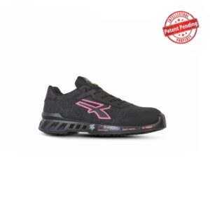 Upower Michelle S ESD Calzado de Seguridad Ligeros para Mujer - Talla 35 - Nylon Ultra-Transpirable, Pelicula Antiabrasion, Plantilla Antiperforacion, Puntera AirToe Aluminium, Proteccion S1PS FO SR - Color Negro/Rosa