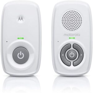 Motorola Nursery AM21 Vigilabebes de Audio - Alcance hasta 300m en Exterior y 50m en Interior - Conexion DECT - Color Blanco