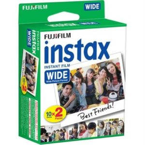 Fujifilm Instax Film Wide Pack de 2x10 Peliculas de Fotos Instantaneas - Formato Impresion (Tamaño de Imagen 99x62mm)