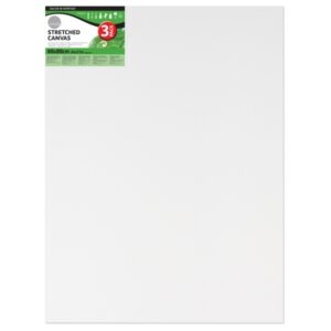 Daler Rowney Simply Pack de 3 Bastidores Entelados- 60x80cm - Imprimacion Triple - Grano Medio - 100% Algodon sin Acido - 250g - Color Blanco