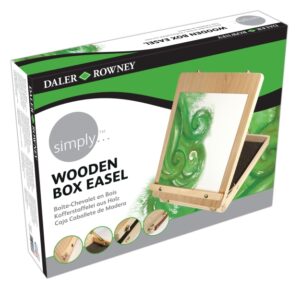 Daler Rowney Simply Caja Caballete de Madera - Altura de Lienzo de 43cm