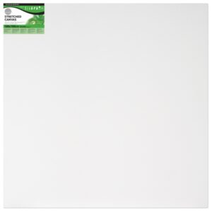 Daler Rowney Simply Bastidor Entelado - 100x100cm - Imprimacion Triple - Grano Medio - 100% Algodon sin Acido - 250g - Color Blanco