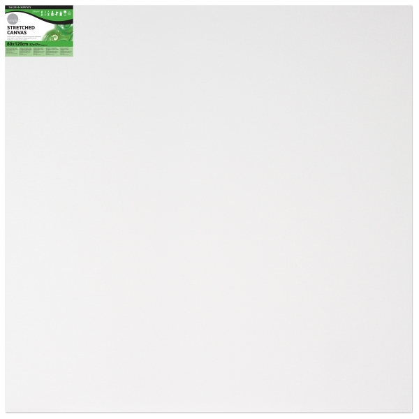 Daler Rowney Simply Bastidor Entelado - 80x120cm - Imprimacion Triple - Grano Medio - 100% Algodon sin Acido - 250g - Color Blanco