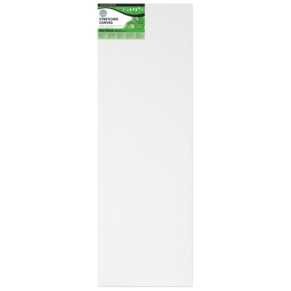 Daler Rowney Simply Bastidor Entelado - 40x120cm - Imprimacion Triple - Grano Medio - 100% Algodon sin Acido - 250g - Color Blanco