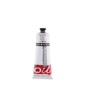 Daler Rowney Graduate Pintura al Oleo - Tubo de Aluminio - 220ml - Color Blanco Titanio