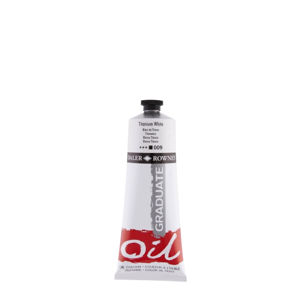 Daler Rowney Graduate Pintura al Oleo - Tubo de Aluminio - 220ml - Color Blanco Titanio