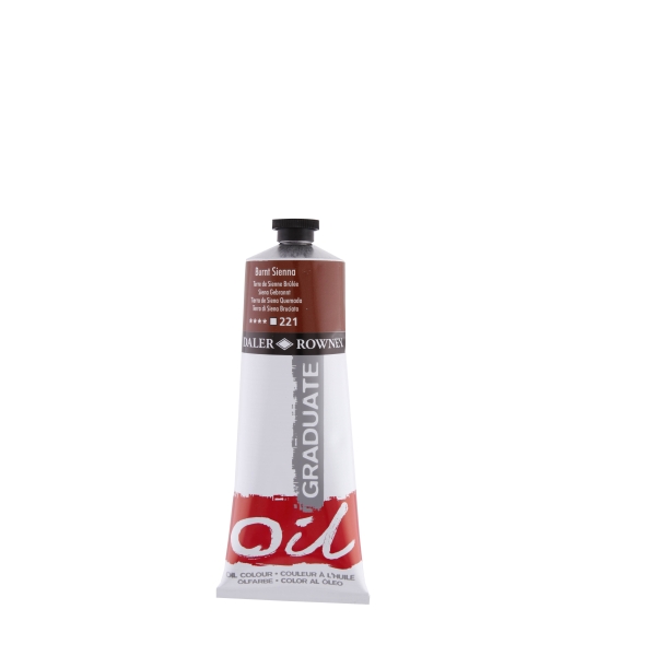 Daler Rowney Graduate Pintura al Oleo - Tubo de Aluminio - 220ml - Color Siena Quemada