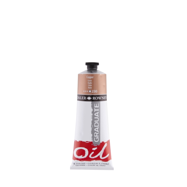 Daler Rowney Graduate Pintura al Oleo - Tubo de Aluminio - 220ml - Color Cobre