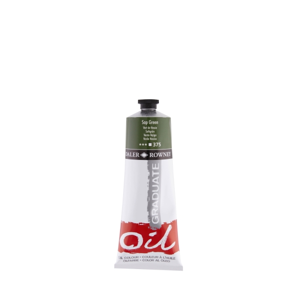 Daler Rowney Graduate Pintura al Oleo - Tubo de Aluminio - 220ml - Color Verde Vejiga