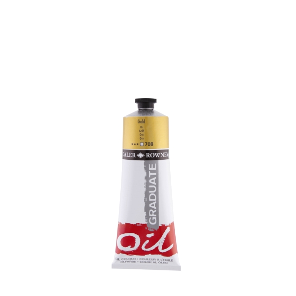 Daler Rowney Graduate Pintura al Oleo - Tubo de Aluminio - 220ml - Color Dorado