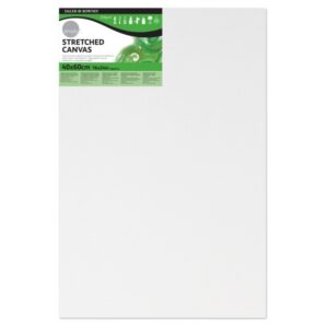 Daler Rowney Simply Bastidor Entelado - 40x60cm - Imprimacion Triple - Grano Medio - 100% Algodon sin Acido - 250g - Color Blanco