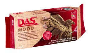 Das Wood Pasta de Madera para Modelar Que Endurece al Aire - 350g - Color Marron