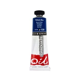 Daler Rowney Graduate Pintura al Oleo - Tubo de Aluminio - 38ml - Color Azul Ftalo