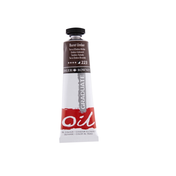 Daler Rowney Graduate Pintura al Oleo - Tubo de Aluminio - 38ml - Color Sombra Tostada